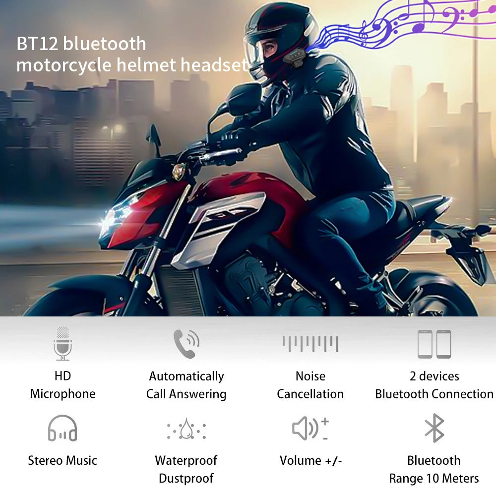 Motorcycle Helmet Bluetooth Headset - Peppeuk Ltd