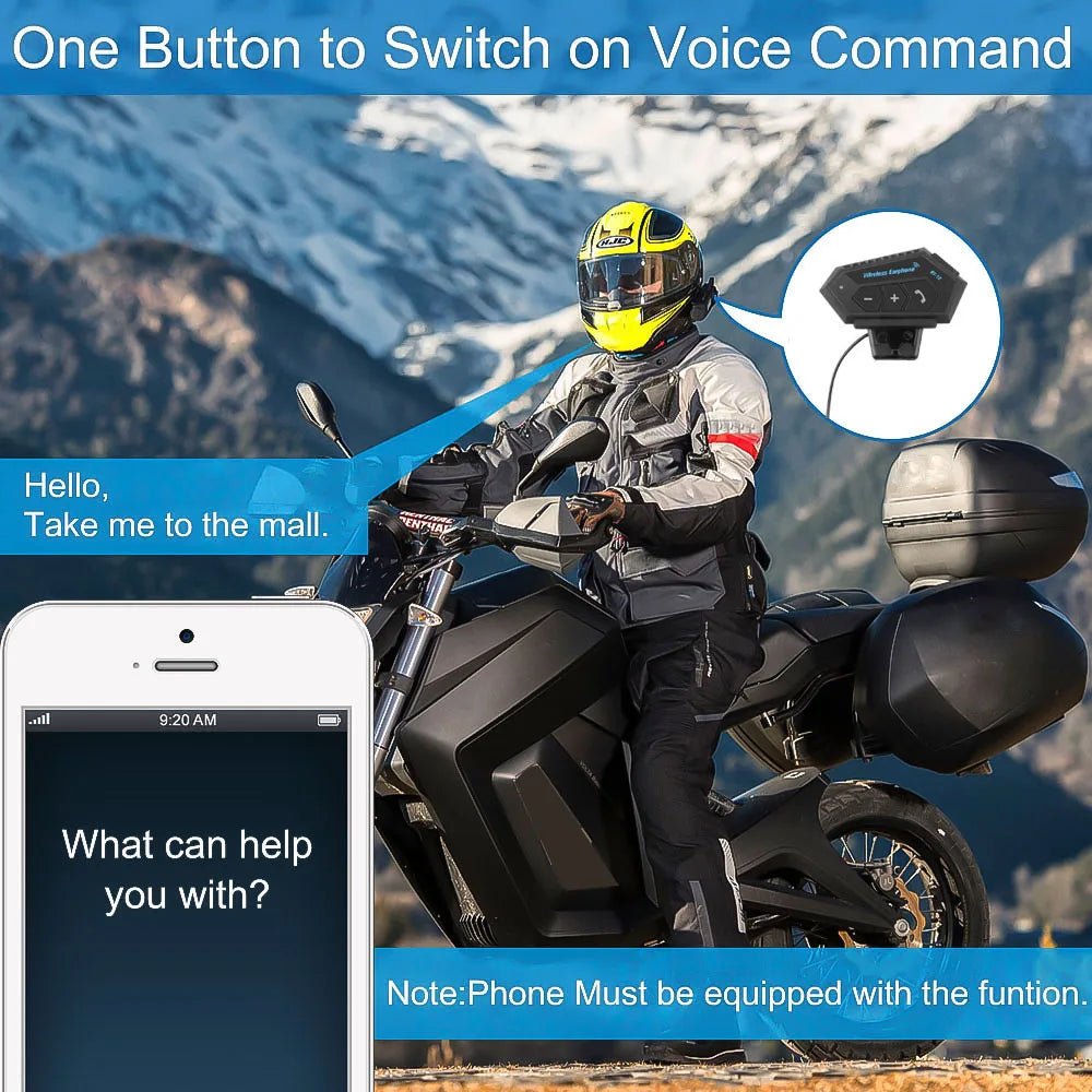 Motorcycle Helmet Bluetooth Headset - Peppeuk Ltd