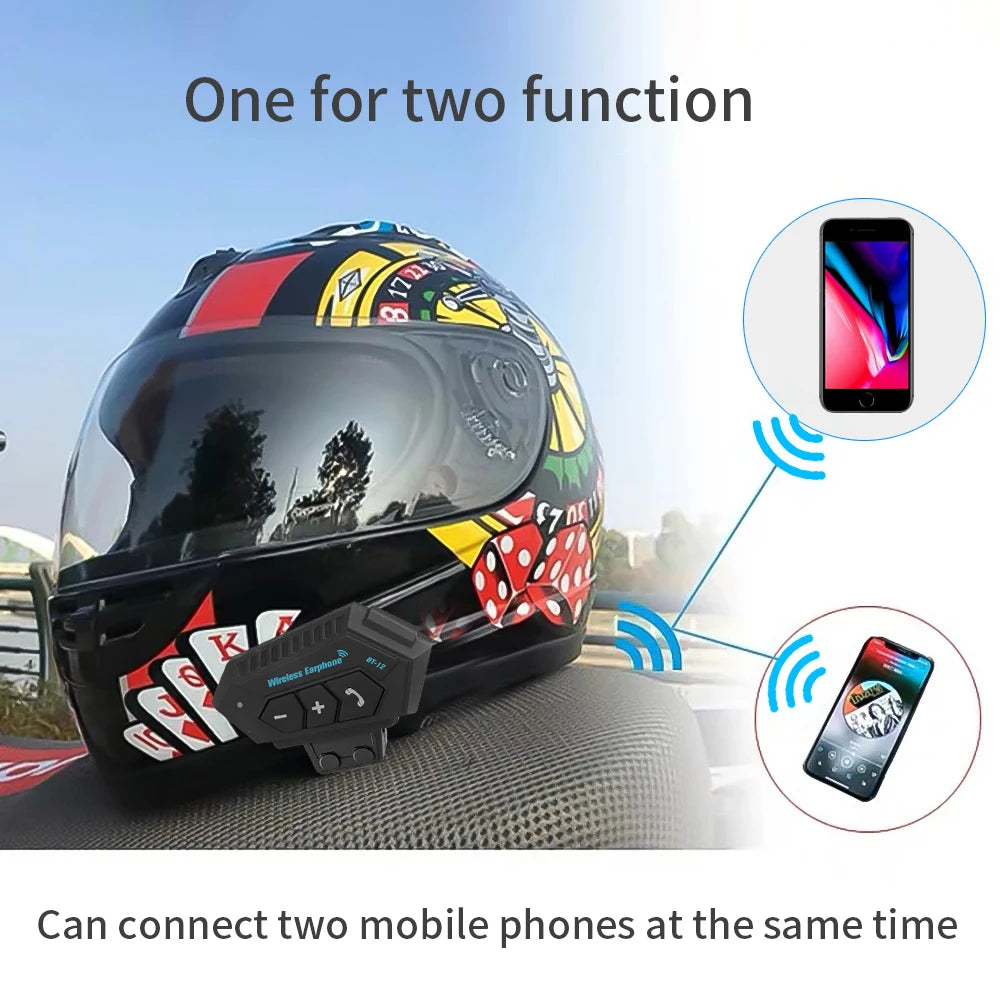 Motorcycle Helmet Bluetooth Headset - Peppeuk Ltd