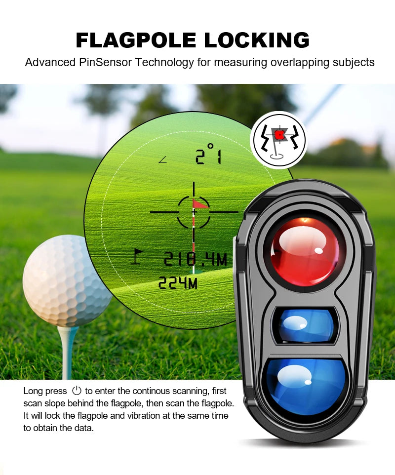 600 Meter Long Distance Rangefinder Golf Range Finder With Slope for Outdoor Sports