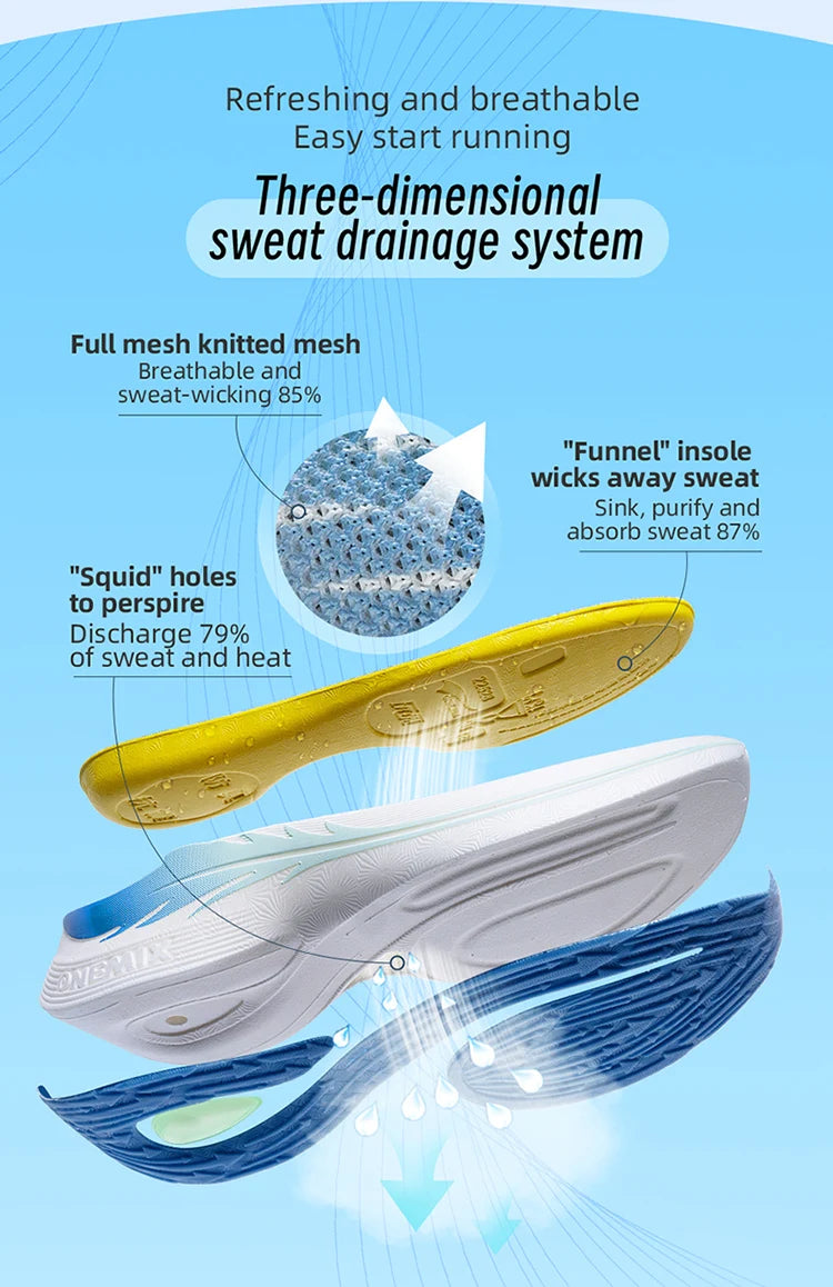 ONEMIX 2024 Air cushion Running Shoes Breathable Outdoor Sport Sneakers Lightweight Athletic Jogging Walking Shoes