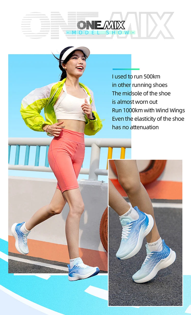 ONEMIX 2024 Air cushion Running Shoes Breathable Outdoor Sport Sneakers Lightweight Athletic Jogging Walking Shoes