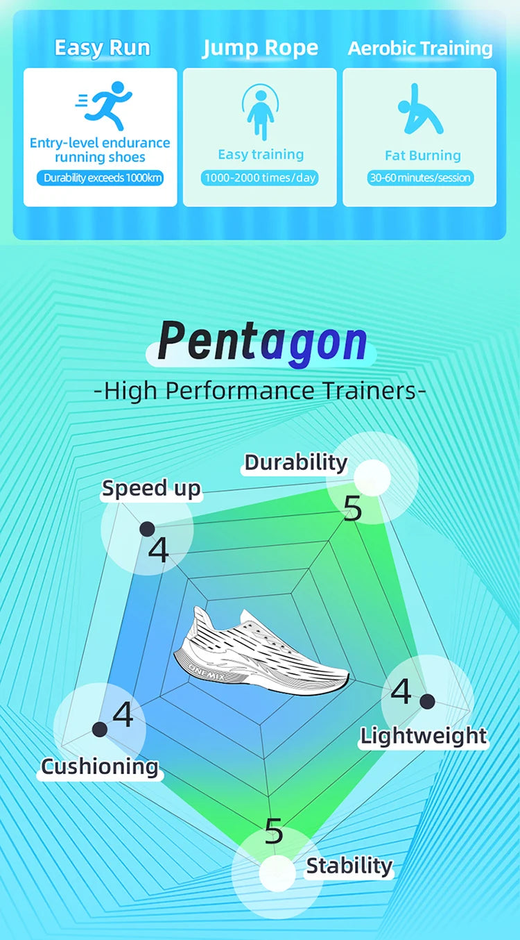 ONEMIX 2024 Air cushion Running Shoes Breathable Outdoor Sport Sneakers Lightweight Athletic Jogging Walking Shoes