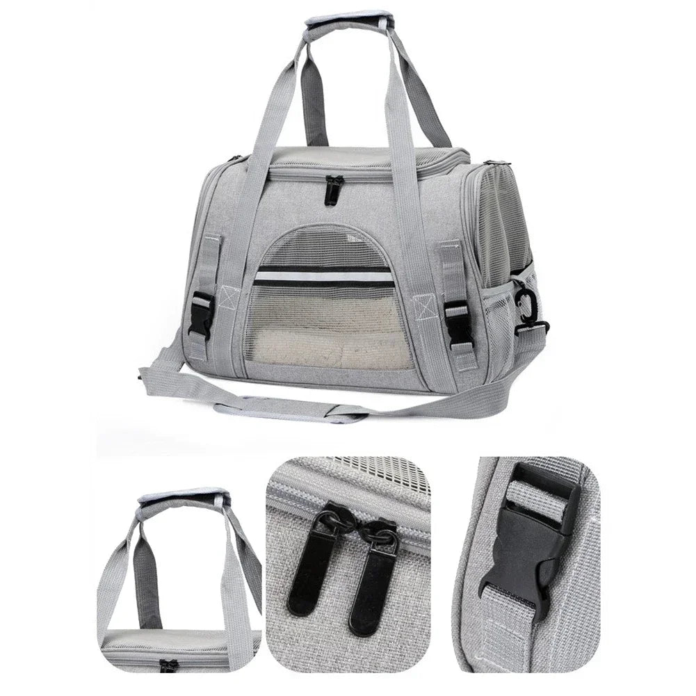 Dog Carrier Bag With Thick Cotton Cushion