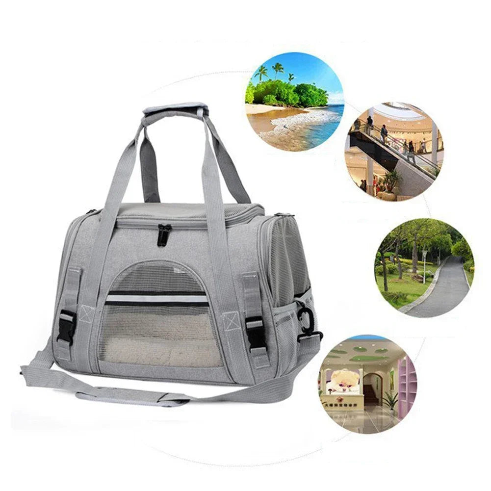 Dog Carrier Bag With Thick Cotton Cushion