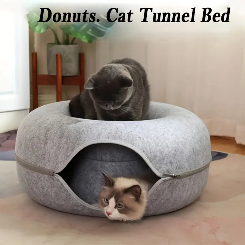 Cat Donut Tunnel Bed - Peppeuk Ltd