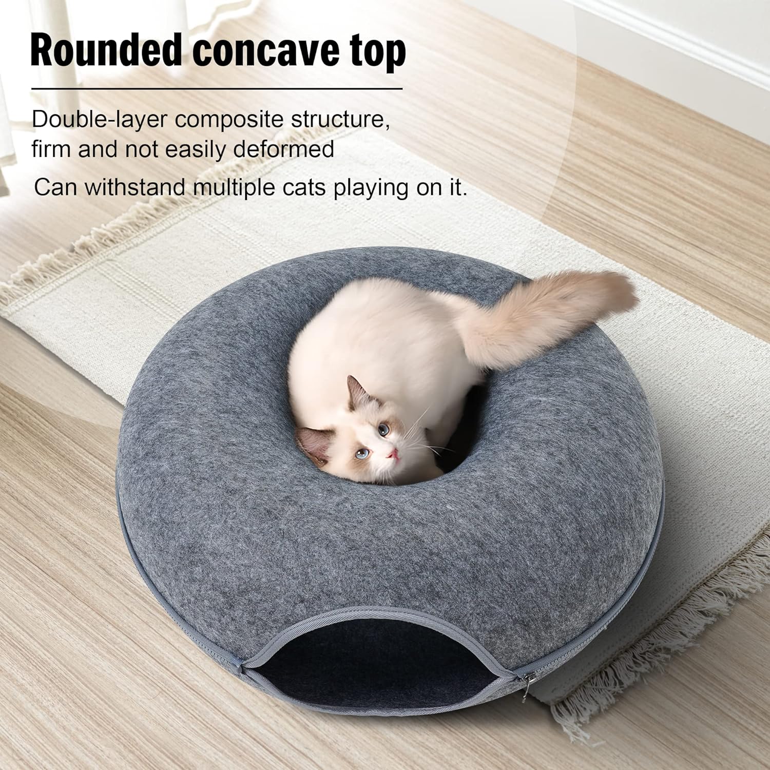 Cat Donut Tunnel Bed - Peppeuk Ltd