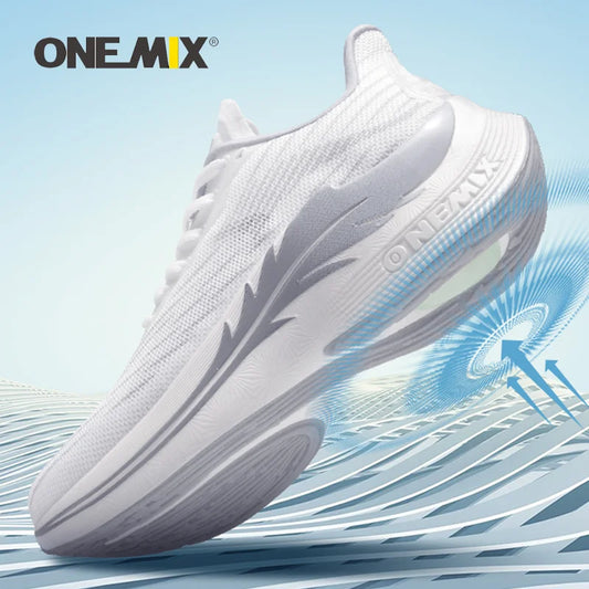 ONEMIX 2024 Air cushion Running Shoes  Breathable Outdoor Sport Sneakers Lightweight Athletic Jogging Walking Shoes