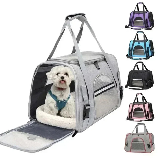 Dog Carrier Bag With Thick Cotton Cushion