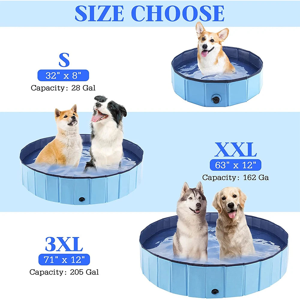 Foldable Pets & Kids Bath Swimming Pool