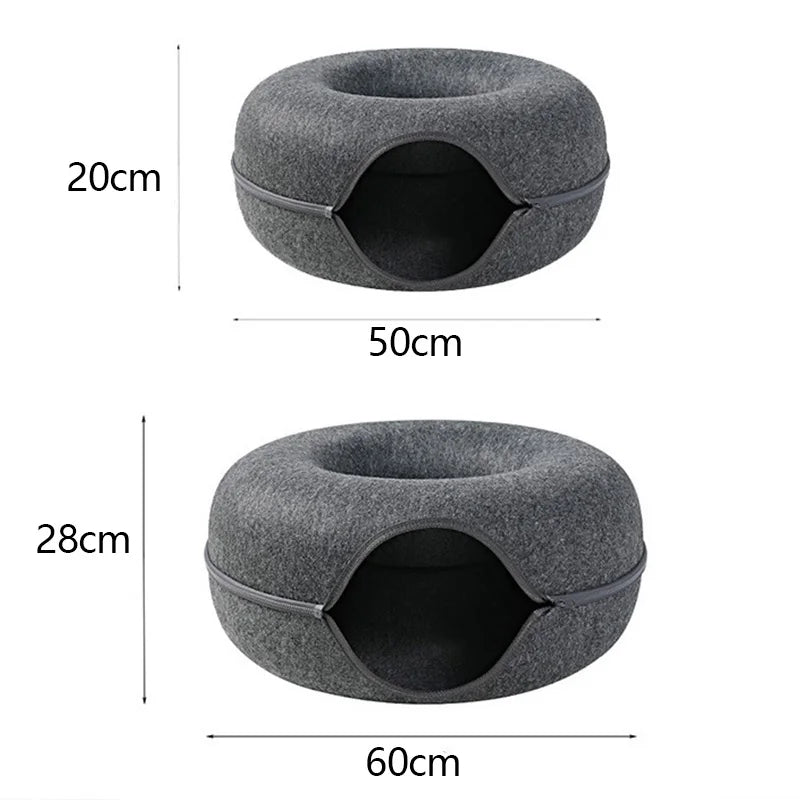 Cat Donut Tunnel Bed - Peppeuk Ltd