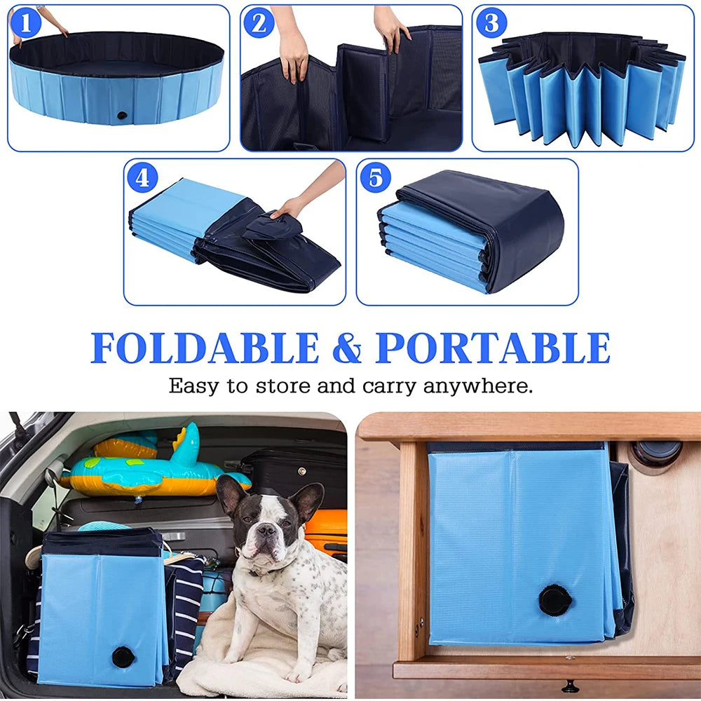 Foldable Pets & Kids Bath Swimming Pool