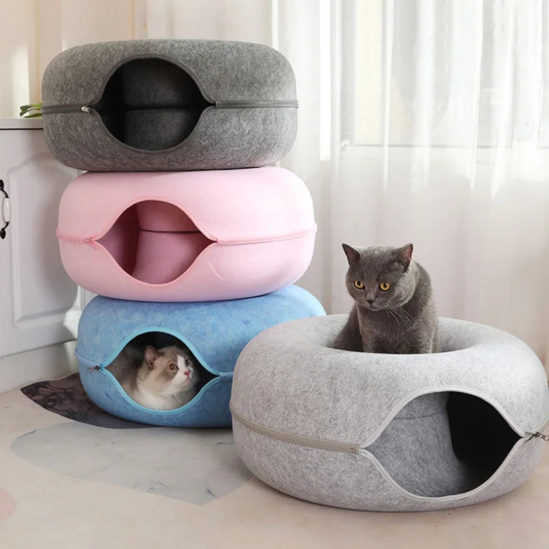 Cat Donut Tunnel Bed - Peppeuk Ltd